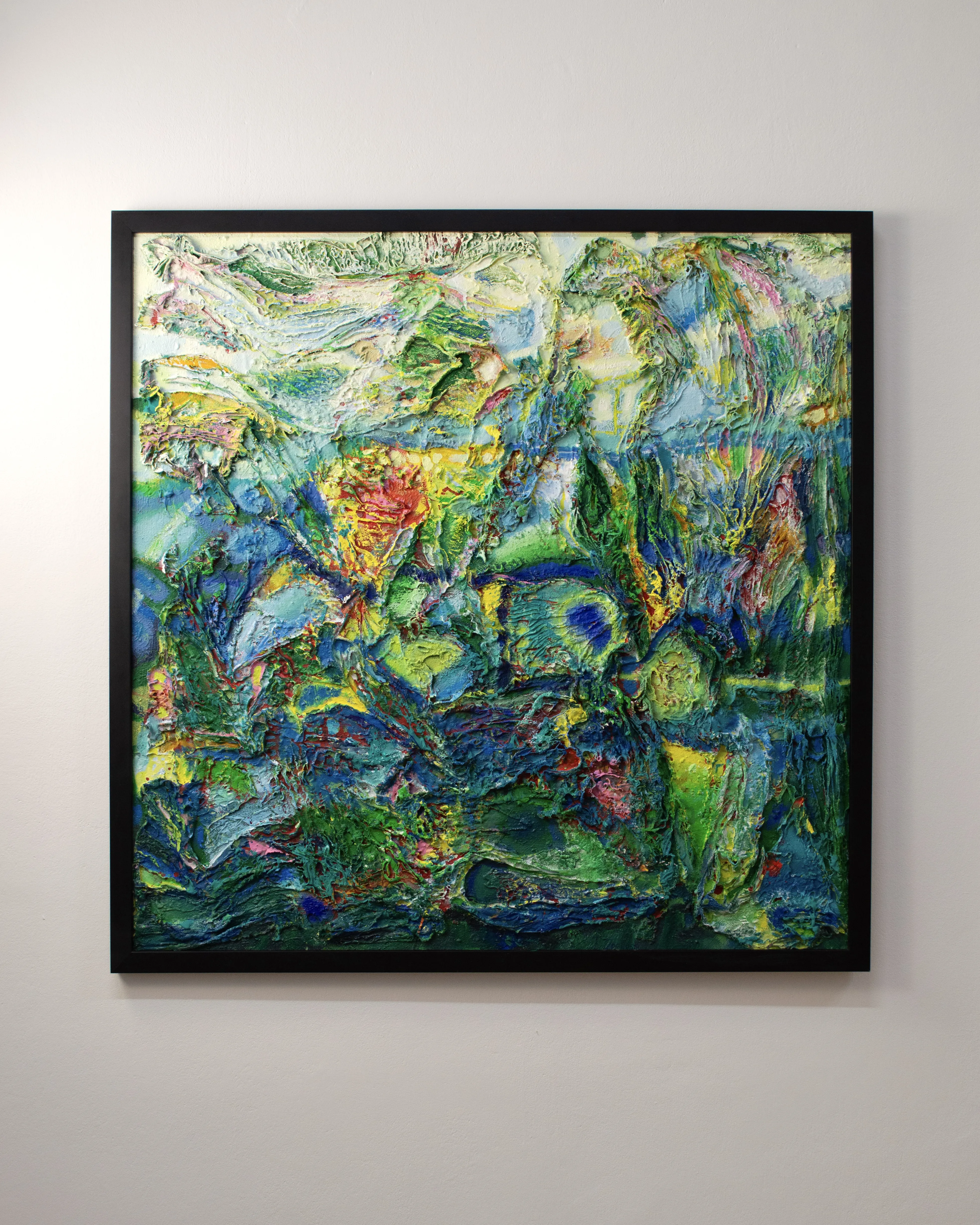 Image of Shining Through by Taras Opalinski , size: 100x100, made of Author's technique on canvas, Painting medium, priced at $1300 (≈ 59,344 грн)