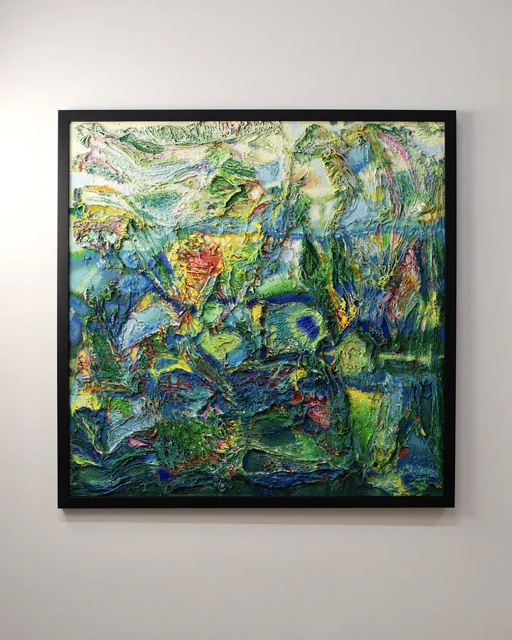 Image of Shining Through by Taras Opalinski , size: 100x100, made of Author's technique on canvas, Painting medium, priced at $1300 (≈ 58,810 грн)