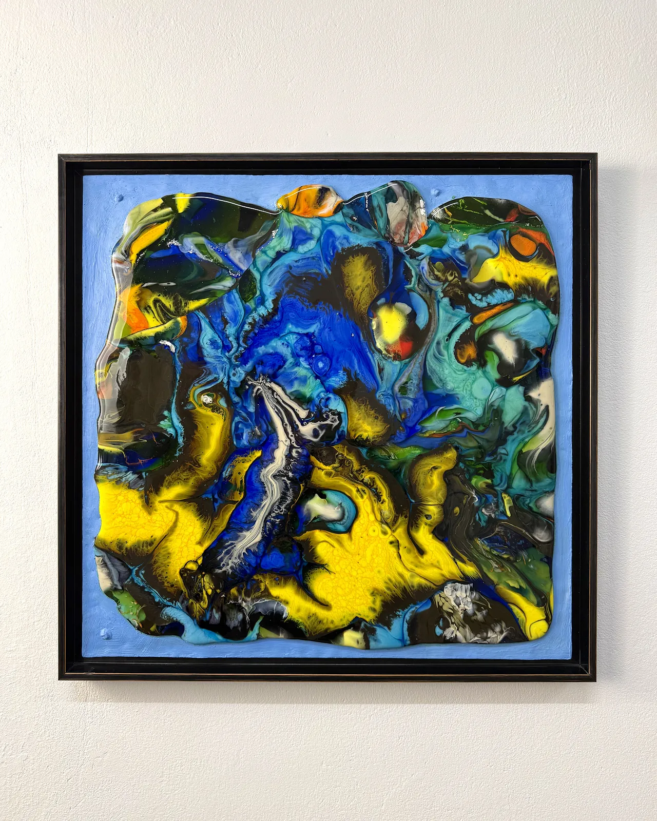 Image of Winter  by Taras Opalinski , size: 50x50, made of Fused glass on copper, Glass medium, priced at $800 (≈ 36,520 грн)