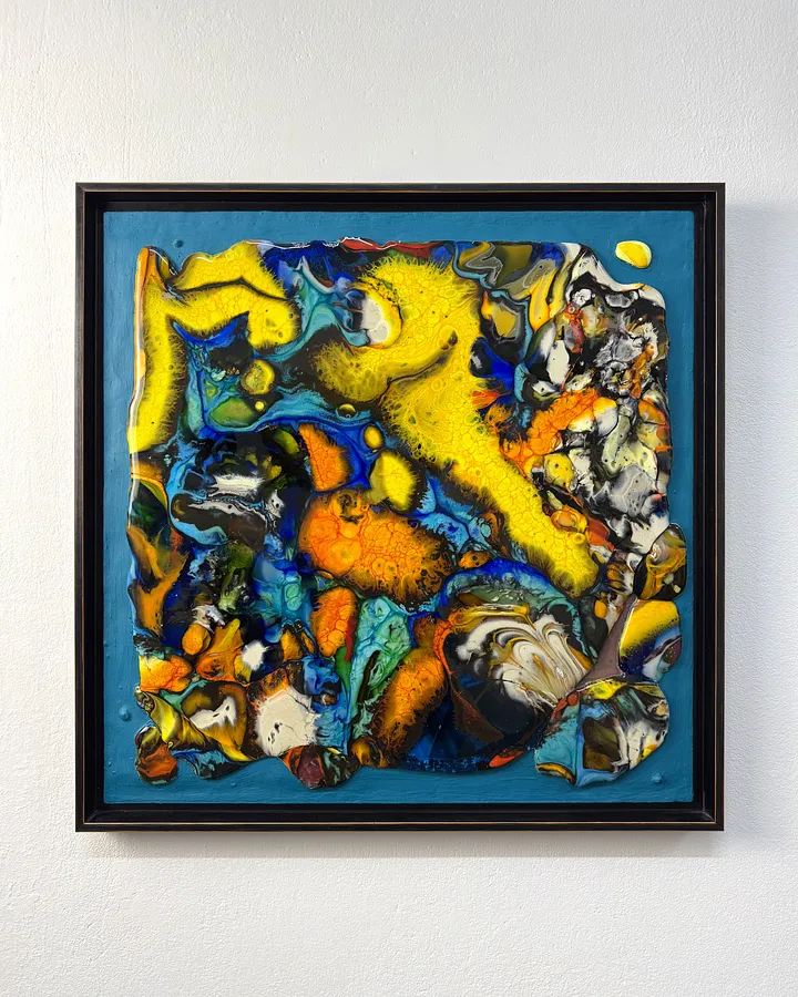Image of Light of Reconciliation by Taras Opalinski , size: 50x50, made of Fused glass on copper, Glass medium, priced at $800 (≈ 36,191 грн)