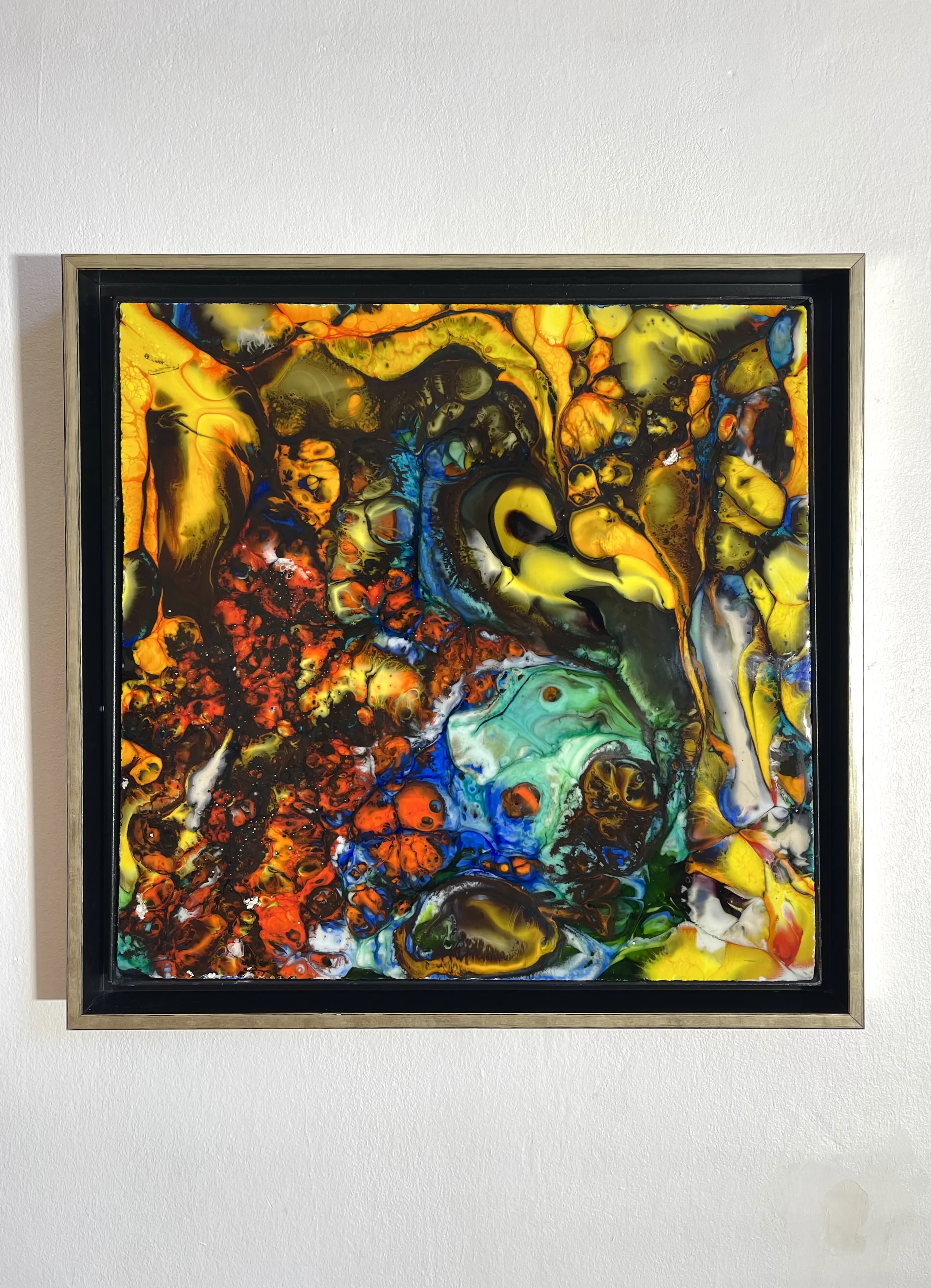 Image of In the Beginning by Тарас Опалинський Taras Opalinski , size: 50x50, made of Fused glass, Glass medium, priced at $500