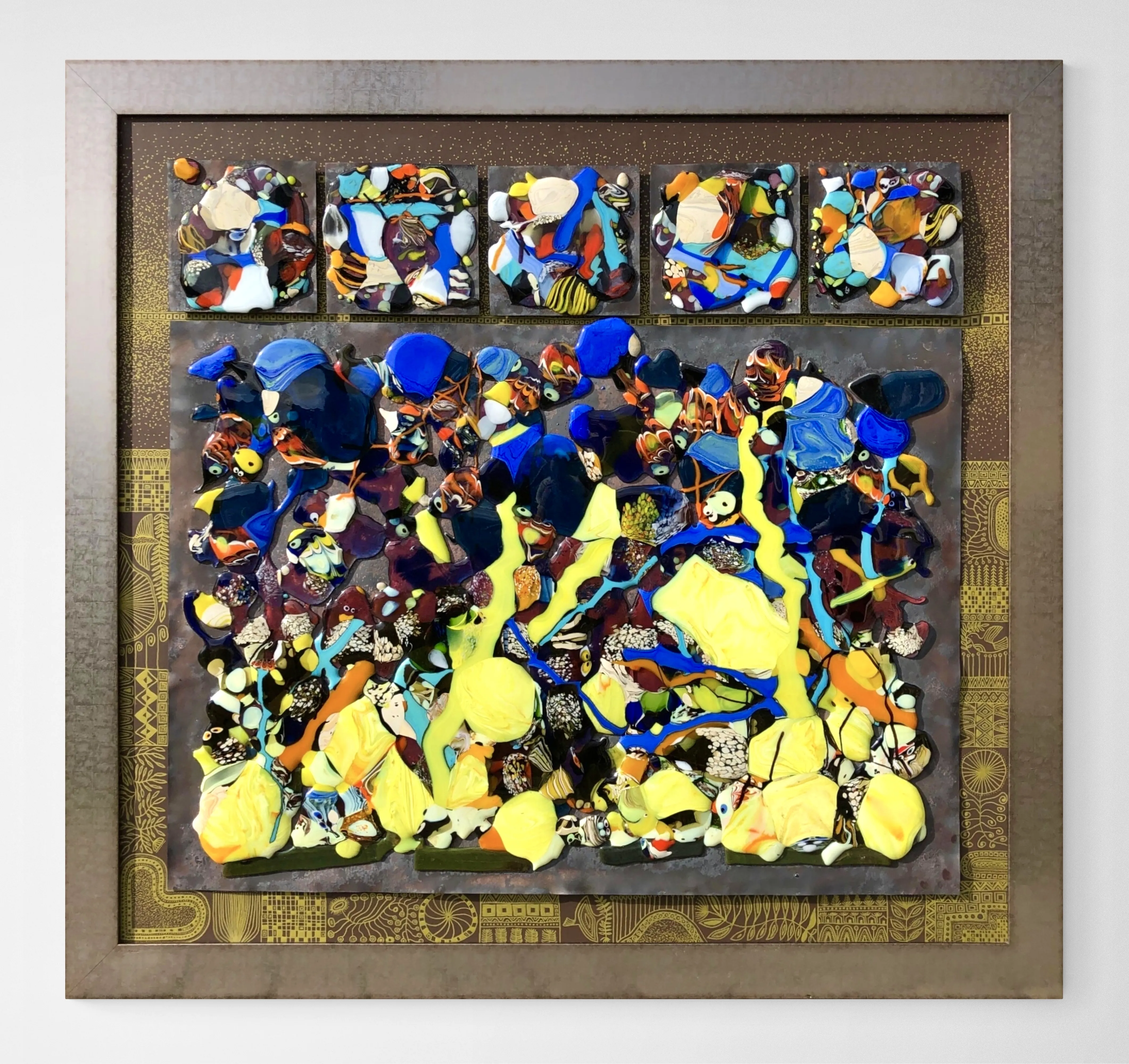 Image of Freedom  by Taras Opalinski , size: 118x126, made of Fused glass on copper, Glass medium, priced at $1500 (≈ 68,474 грн)