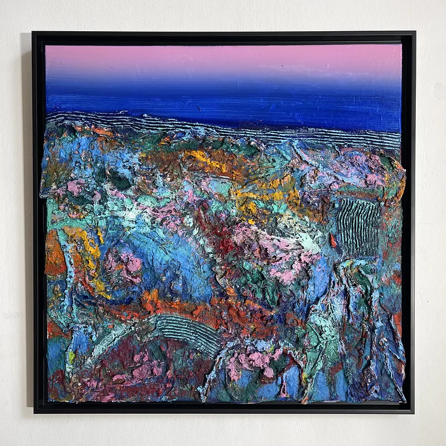 Image of Edge of Echo by Taras Opalinski, size: 60x60, made of Author's technique on canvas, Painting medium