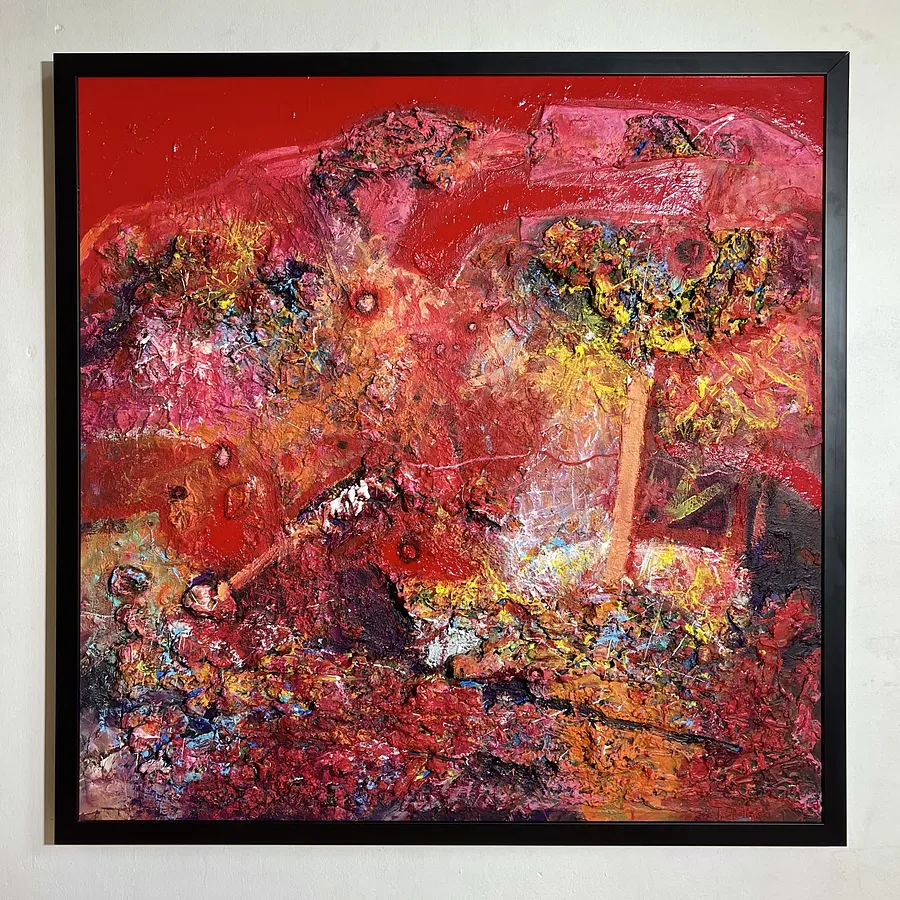 Image of Awakening by Taras Opalinski, size: 100x100, made of Author's technique on canvas, Painting medium
